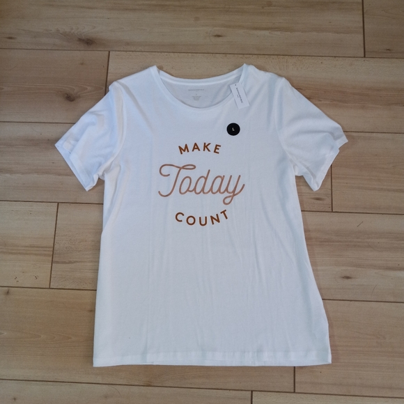 Banana Republic Tops - NWT Banana Republic "Make Today Count" Size Large. Adorable..